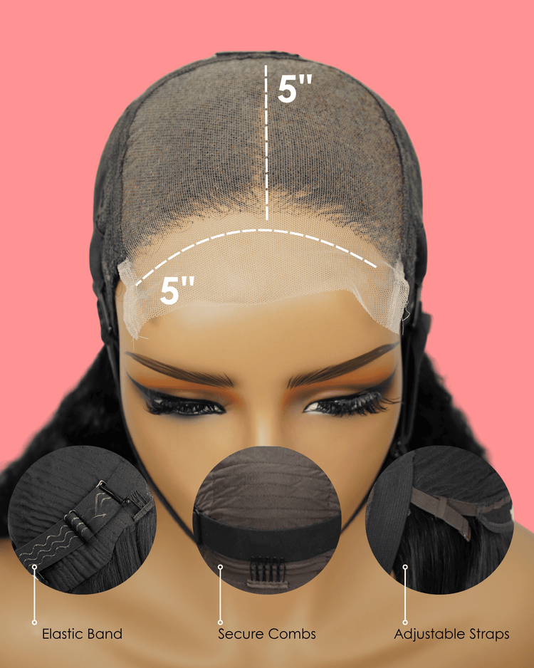 Super Double Drawn Vietnamese 5x5 Lace Wig Straight Col Natural 10 Inch