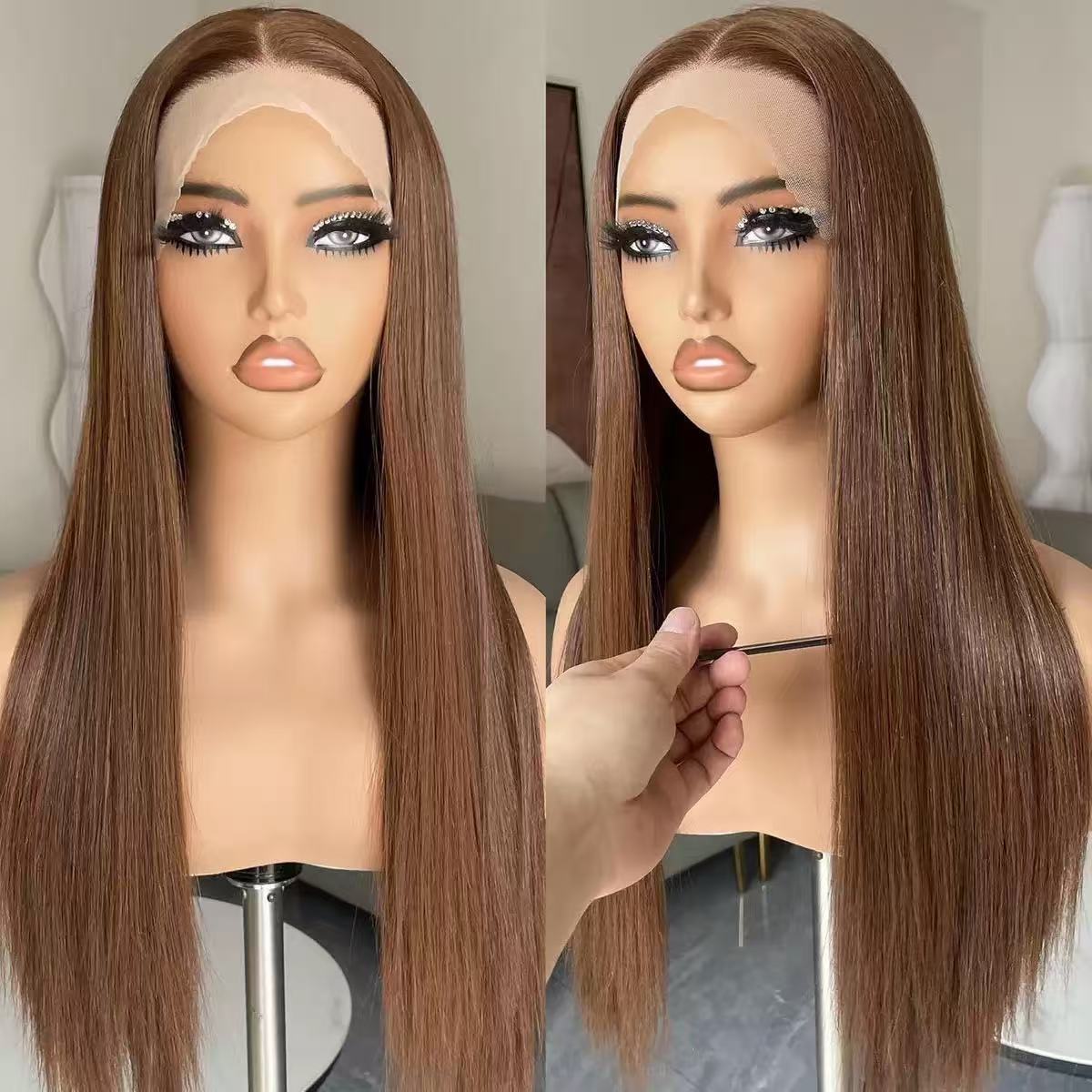 Silky Straight HD Lace Wig – Natural Luxury Look ✨