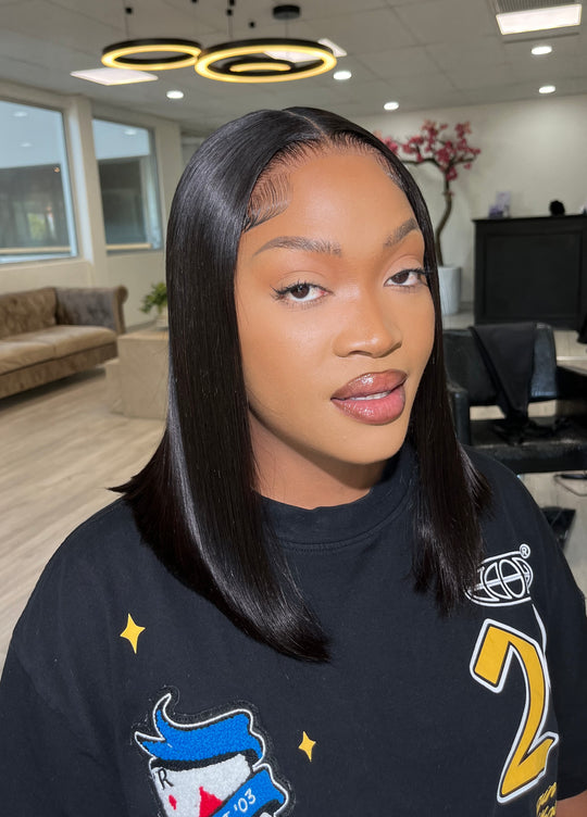 Ready to Go Glueless Super double drawn 13x4 Lace Bob Wig