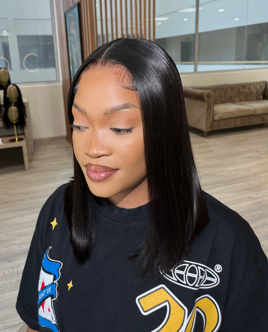 Ready to Go Glueless Super double drawn 13x4 Lace Bob Wig