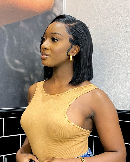 Brazilian Lace Front Wig Glueless - Straight - 8"