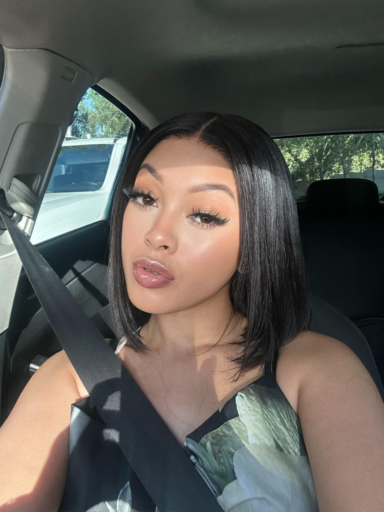 Brazilian Lace Front Wig Glueless - Straight - 8"
