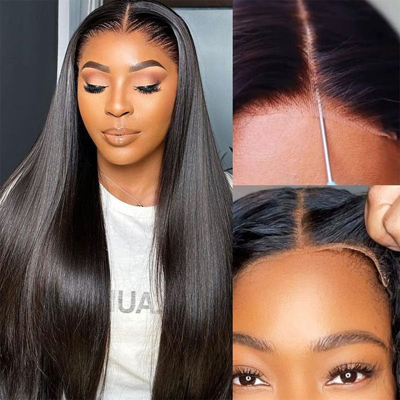 ReadytoGo Glueless 13x4 Full Frontal Lace Straight Peruvian Human Hair Wig (Copy)