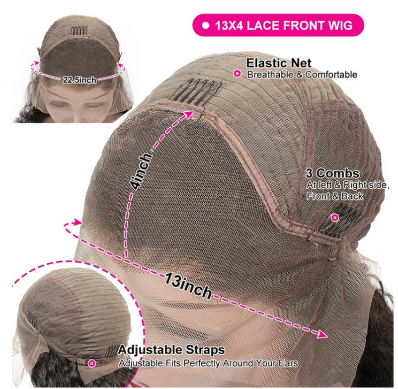 ReadytoGo Glueless 13x4 Full Frontal Lace Straight Peruvian Human Hair Wig (Copy)